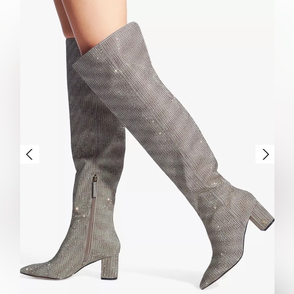 Kurt Geiger over the knee rhinestone boots - Picture 4 of 7